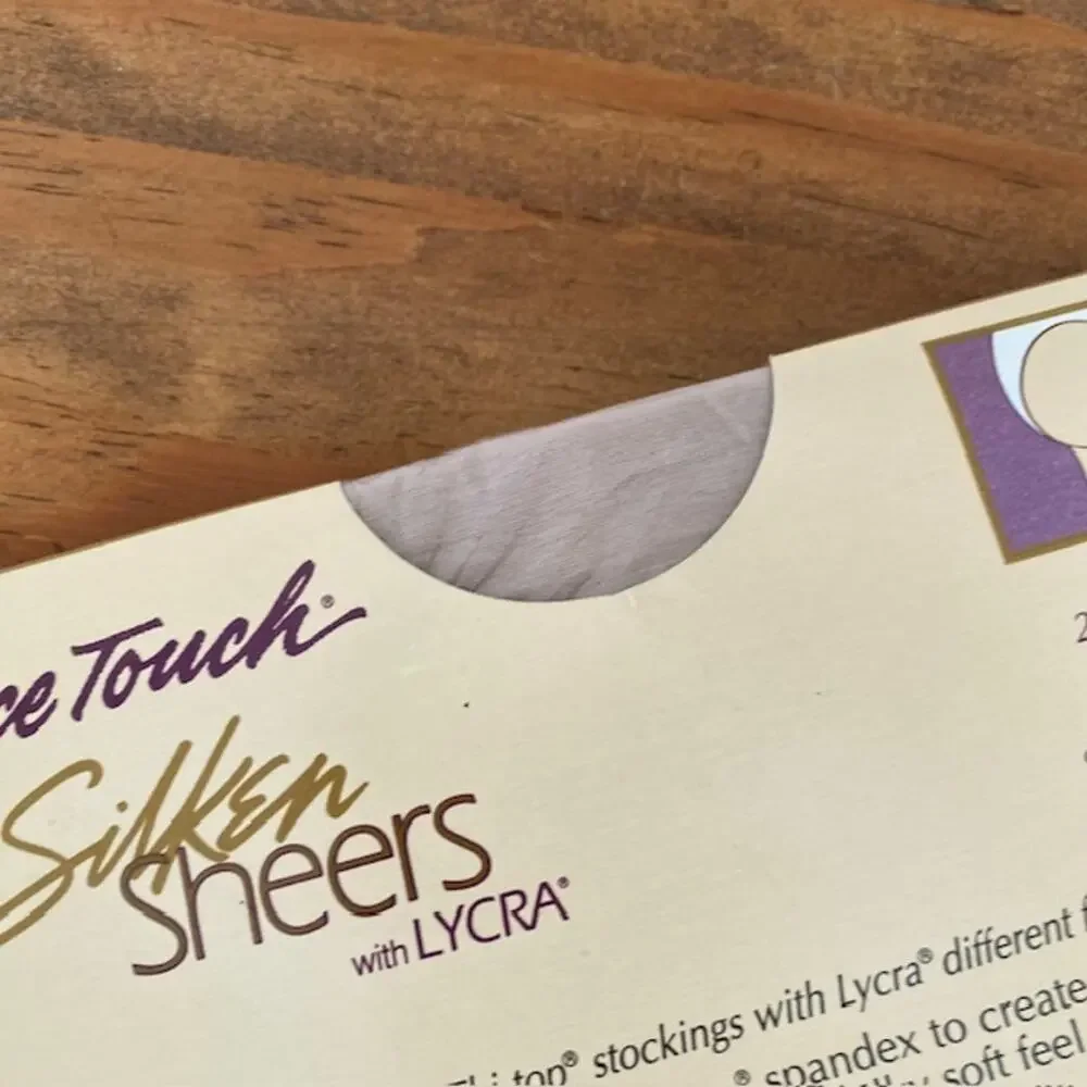 Vintage Nice Touch Silken Sheers 2 Pairs Thi-Top Stockings - Mist - Medium
